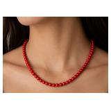 CORAL NECKLACE 16'