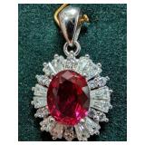 SILVER(2.66G),  CZ PENDANT