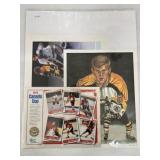 BOBBY ORR LOT 6 DIFFERENT OVERSIZE PIECES NM -