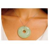 SILVER (APP 15G), JADE NECKLACE 16-22'(RANDOM