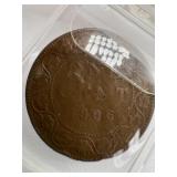 CANADA 1906 LG 1 CENT COIN CIRCUL