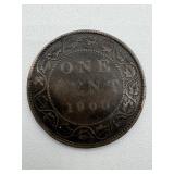 CANADA 1900 LG 1 CENT COIN CIRCUL
