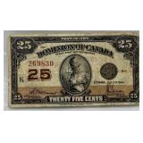 CANADA 1923 - 25 CENT NOTE