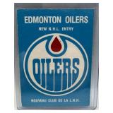 1979-80 O PEE CHEE #82 EDMONTON OILERS LOGO CARD