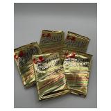 5 SEALED PACKS 1990 NFL FOOTBALL ACTION PACKED