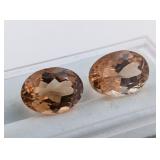 14.1 CT IMPERIAL TOPAZ GEMSTONE PAIR