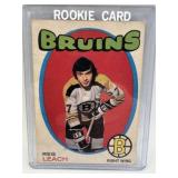 1971-72 O PEE CHEE #175 REG LEACH ROOKIE