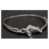 SILVER(10G),  CZ BANGLE