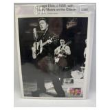 VINTAGE ELVIS PHOTO AND USA STAMP