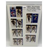 1983 MINI KEYCHAIN CARDS WINNIPEG JETS TWO