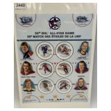 CANADA MINT SHEET WITH FOLDER 50TH NHL ALL-STAR