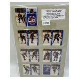 1983 MINI KEYCHAIN CARDS WINNIPEG JETS TWO