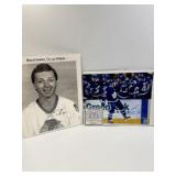 2 NHL SIGNED PHOTOS DOUG WILSON AND ANDREAS