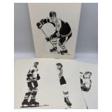 1978 LANDSMAN NHL PRINT SET 5 WITH BOBBY ORR