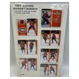 1983 MINI KEYCHAIN CARDS MONTREAL CANADIENS TWO