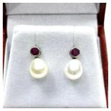 14KT WHITE GOLD NATURAL ENHANCED RUBY (0.10CT)
