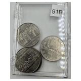 CANADA LOT OF 4 NICKEL ONE DOLLAR COINS