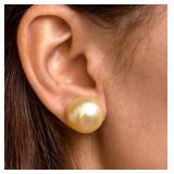 14K F.W.PEARL EARRING