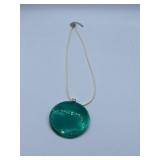 AQUA ESTATE PENDANT ON NEW CORD
