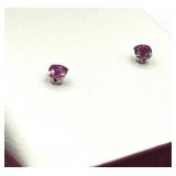 10KT WHITE GOLD NATURAL ENHANCED RUBY (0.50CT)