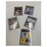 1971 O PEE CHEE BASEBALL LOT OF 5 DIFFERENT EX -