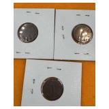 (3) REICHSPFENNING COINS