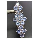 SILVER(1.35G), TANZANITE (1.55CT) PENDANT