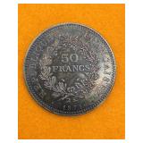 50 FRANCS COIN