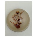VINTAGE INCENSE BURNER AND FLORAL PAPER WEIGHT