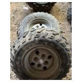 (2) DURO RED EAGLE WHEEL & TIRE 25 X 10-12