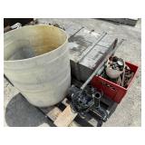 LOT IRON PIPING, 4 ELECTRIC MOTORS