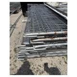 LOT CONSTRUCTION FENCING APPROX 92 X 92 INCH