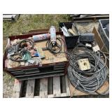 SKID TOOL BOX, SCREWS, WIRE