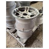 (2) ALUMINUM RIMS 12 - 4 BOLT