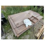 SKID OF CHECKER PLATE, ASSORTED SIZES