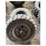 (2) H-TRACK UR301 WHEEL & TIRE 25 X 10-12