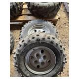 (2) DUNLOP QUAD MAX WHEEL & TIRES 25 X 8-12