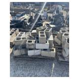 (7) SKIDS OF CINDER BLOCKS