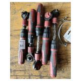 LOT (5) CRAFTSMAN 3/8 INCH DRIVE RATCHETS