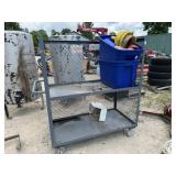 METAL CART APPROX 49X25 INCH ON WHEELS