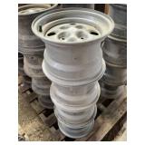 (4) ARCTIC CAT RIMS 12 X 8 - 4 BOLT LIGHT GREY