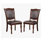 2-piece Brown Cherry Dining Chairs See Link
