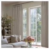 Pinch Pleated Linen Curtains, 2 Panels, 63 Inches
