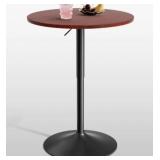 Adjustable-height Round Bar Table