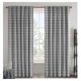 Madison Park Anaheim Grey Curtain Panel, 84'l
