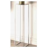 Nickel Finish Metal Framed  Display Stand