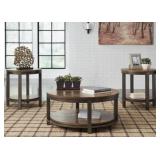 3-piece Wood And Metal Table Set See Link
