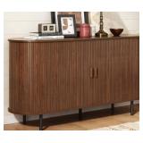 Walnut Sideboard With Tambour Doors