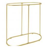 Gold Oval Metal Clothing Rack For Display