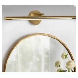 Gold Led Vanity Light With Rotatable Design